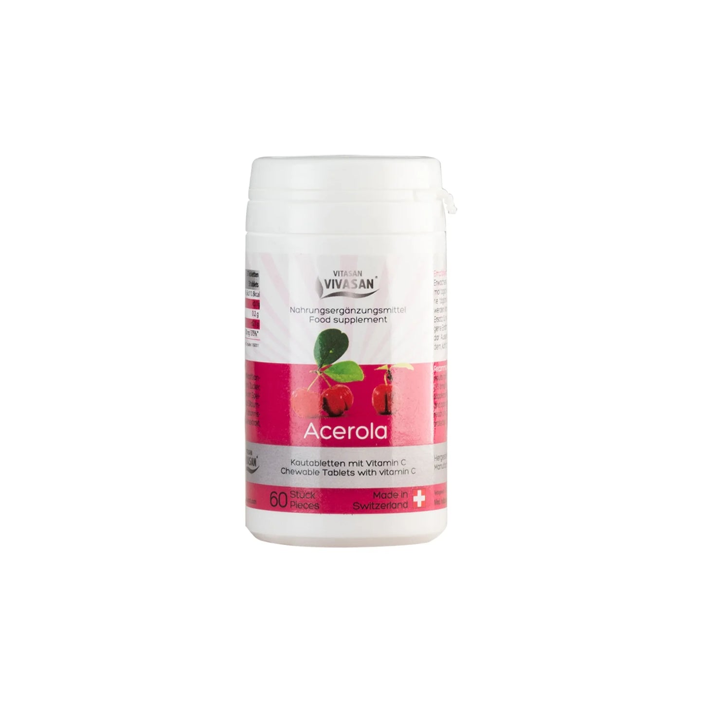 Acerola with Vitamin C, 60 chewable drops