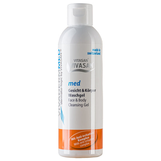 Vivaderm Med Face & Body cleansing gel, 200 ml