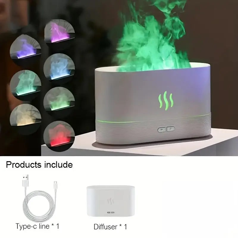 Flame Humidifier Aroma Diffuser